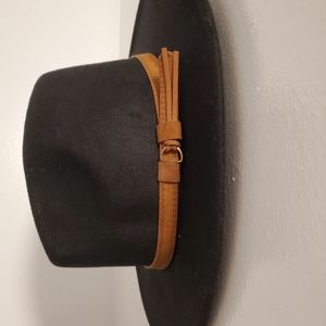 Men & Women Vintage Wide Brim Fedora Hat with Belt